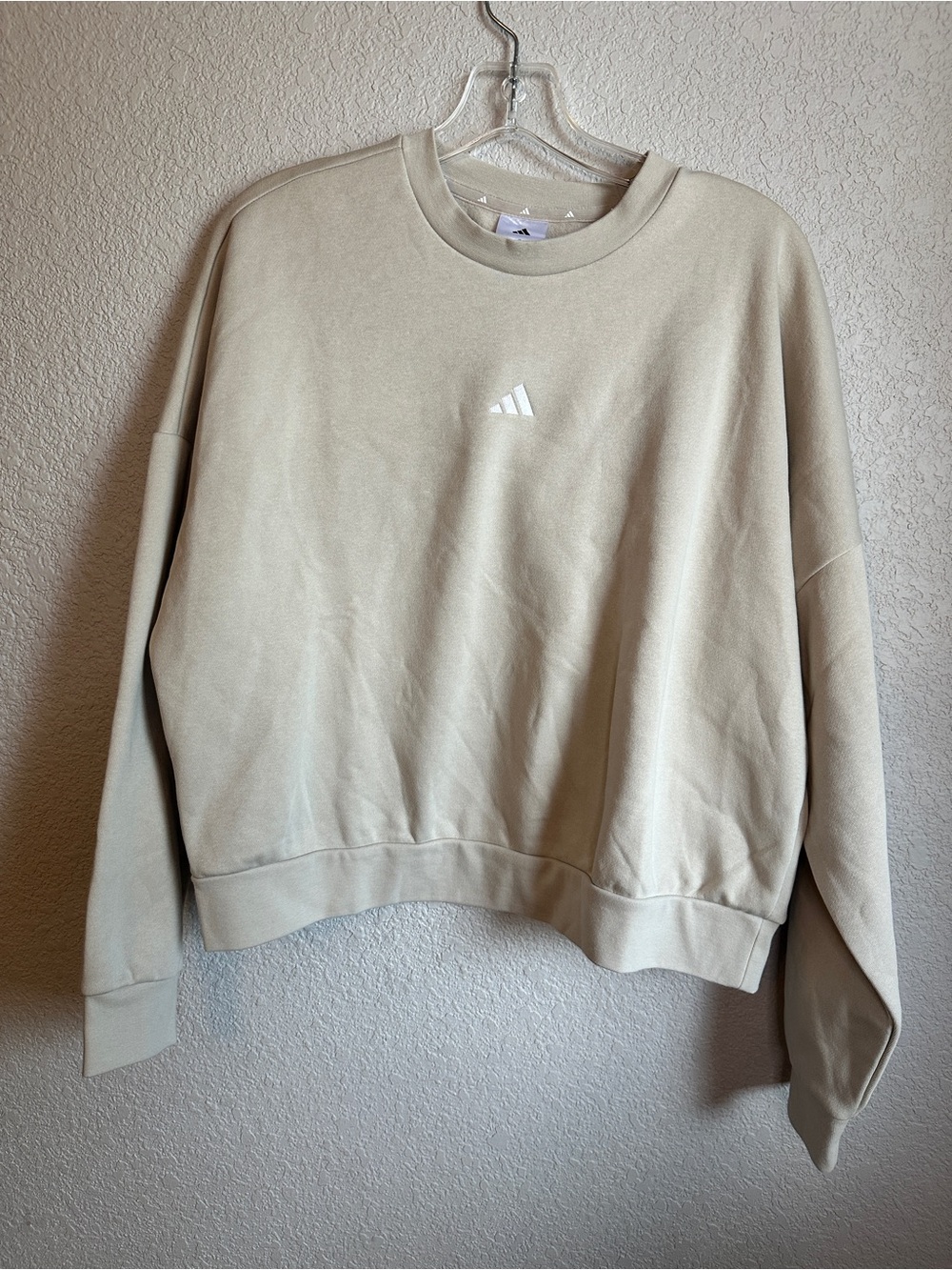 adidas Women's Crewneck Sweatshirt in Light Tan